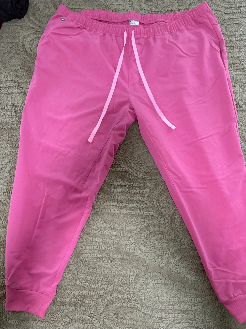 Figs Bright Pink Men's Drawstring Joggers